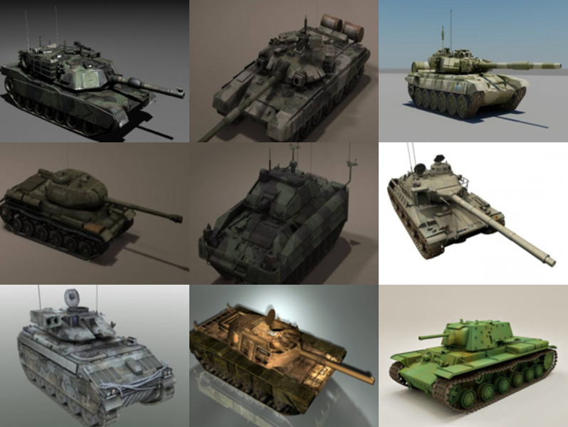 10 3ds Max 3D-Modelle von Militärpanzern – Tag 18. Oktober 2020