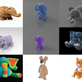 10 3ds Max Vycpané hračky 3D modely - den 18. října 2020