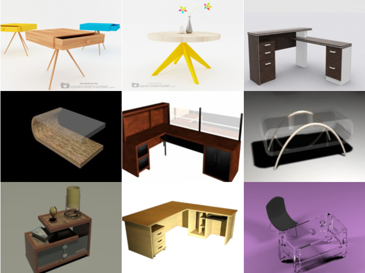10 3ds Max Table 3D Models – Day 15 Oct 2020