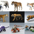 10 3ds Max Модели тигра 3D - день 18 окт 2020