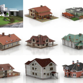 10 3ds Max 3D-моделі Villa House - день 18 жовтня 2020 року