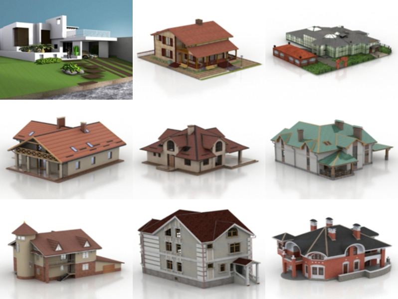 10 3ds Max Villa House 3D-modeller – Dag 18 oktober 2020