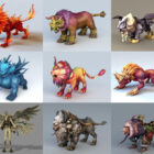 10 3D-Modelle von Animal Lion Fantasy - Woche 2020-43