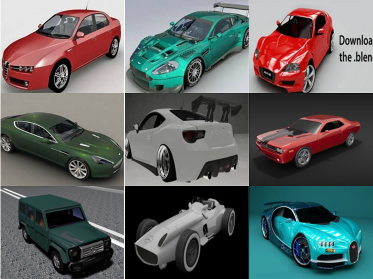 10 Blender Car 3D Models – Day Oct 14 2020