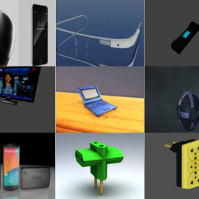 10 Blender Elektronické 3D modely - den 2020.10.14