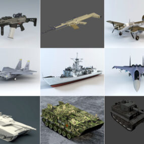 10 Blender Військові 3D-моделі - День 2020.10.14