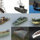 10 Лодка бесплатно OBJ 3D-модели - Неделя 2020-41