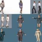 10 zakenvrouw gratis 3D-modellen karakter – week 2020-43