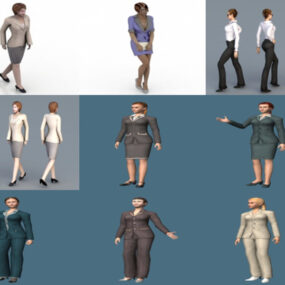 10 Watak Model 3D Percuma Wanita Perniagaan – Minggu 2020-43
