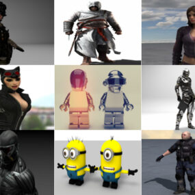 10 Cinema 4d 3D-моделі персонажів - День 2020.10.14