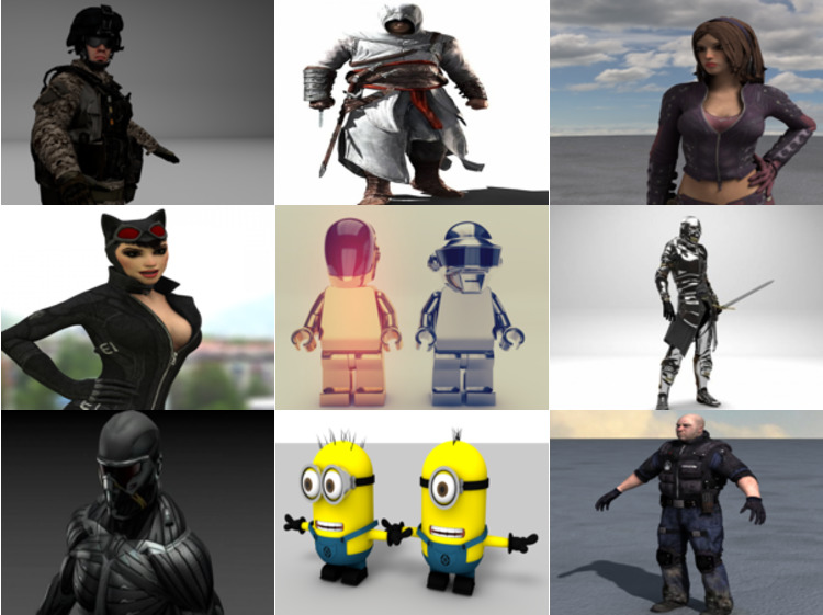 10 Cinema 4d Character 3D Models – Day 2020.10.14