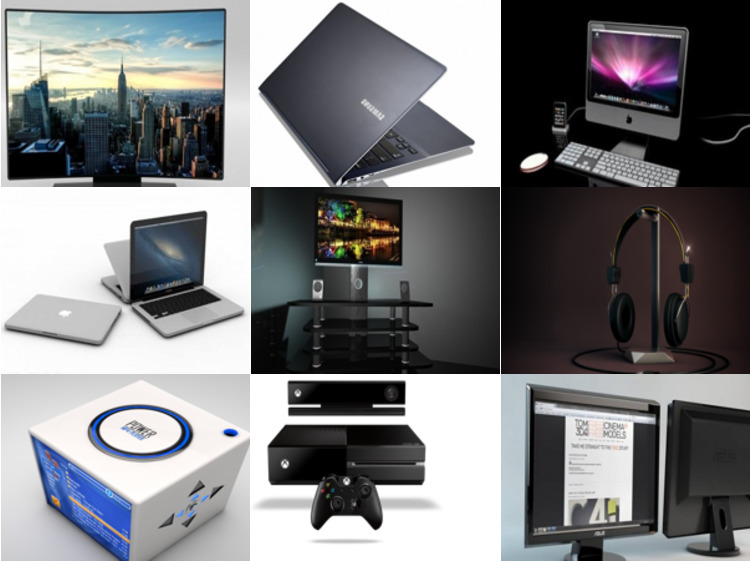 10 Cinema 4d Electronic 3D Models – Day 2020.10.14