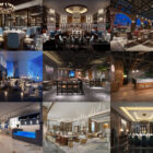 Colección de 10 modelos 3D de restaurante de hotel - Semana 2020-42