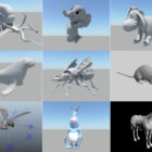 10 Lowpoly Maya  Hayvan 3D Modelleri - 14 Ekim 2020.