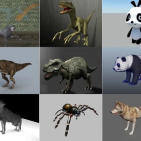 10 Maya Modèles 3D d'animaux terrestres - Jour 15 oct 2020