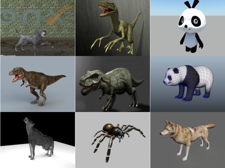 10 Maya Land Animals 3D Models – Day 15 Oct 2020