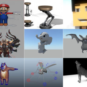 10 Maya Rigged 3D-моделі - День 15 жовтня 2020 р
