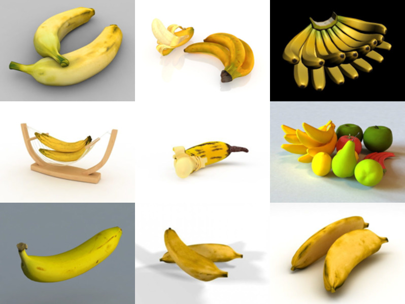 10 realistiska banan 3D-modeller – vecka 2020-44