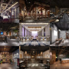 10 Restaurant Realistische 3D-interieurscène - Week 2020-44