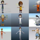 10 Rigged Modele 3D postaci chłopców – tydzień 2020–43