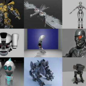 10 Robot Saor OBJ Múnlaí 3D - Seachtain 2020-40