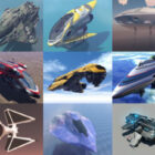 10 nave espacial gratis OBJ Modelos 3D - Semana 2020-41