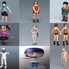 10 Teenager Charakter Kostenlose 3D-Modelle - Woche 2020-43