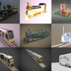 10 قطار مجاني Blender نماذج ثلاثية الأبعاد - الأسبوع 3-2020