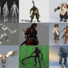 Kolekcja 10 modeli postaci 3D wojowników – tydzień 2020–44