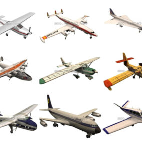 12 3ds Max Mô hình 3D máy bay - Ngày 18 tháng 2020 năm XNUMX