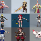 12 anime karakterfrie 3D-modeller - Uke 2020-43