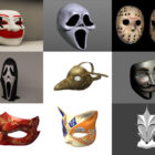 12 melhores máscaras faciais de Halloween modelos 3D 2020