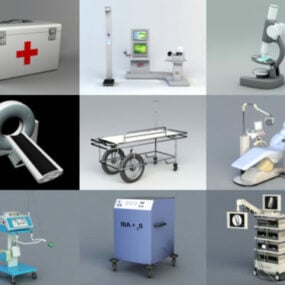 12 の病院機器の無料 3D モデル – 2020-41 週