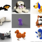 12 legetøjshunde gratis 3D-modeller - Uge 2020-43
