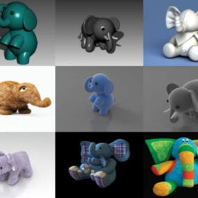 12 modèles 3D d'éléphant jouet à télécharger gratuitement