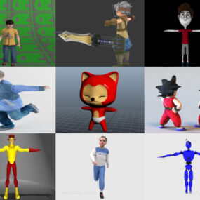 9 Koleksi Model 3D Percuma Watak Kanak-kanak