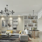 Elegant Apartment Living Room Interior Scene