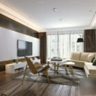 Escena interior Apartamento Sala de estar moderna