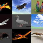 Colección 12 modelos 3D gratuitos de animación de aves - Semana 2020-43