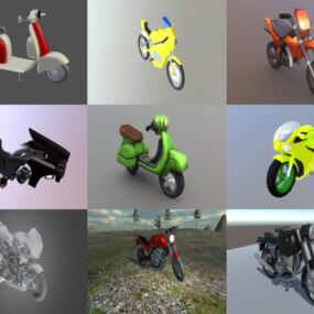 Top 10 Blender Moottoripyörän 3D-mallit – viikko 2020-43