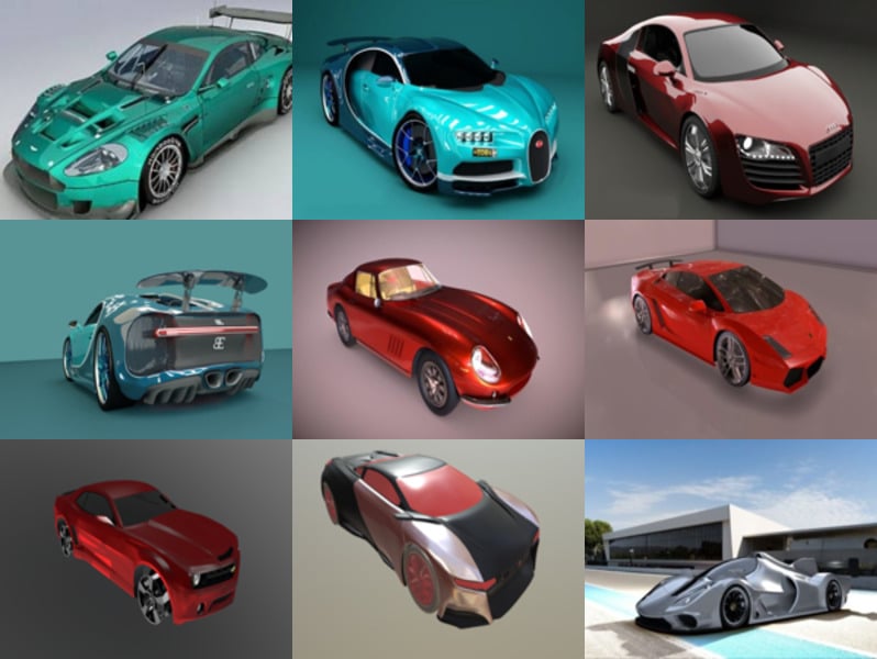 Top 10 Blender Super Car 3D Models – Week 2020-43