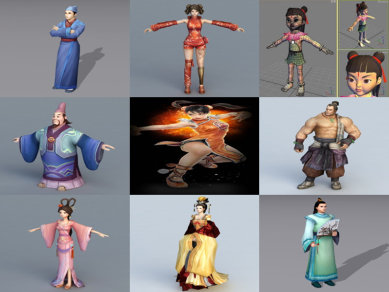 Los 10 mejores personajes chinos de modelos 3D - Semana 2020-44