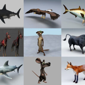 Top 10 Fbx Zvířecí 3D modely - den 25. října 2020