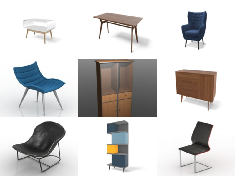 Top 10 Fbx Furniture 3D Models – Day 25 Oct 2020