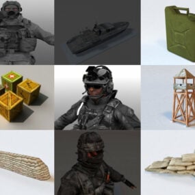 Top 10 Fbx Vojenské 3D modely - den 25. října 2020