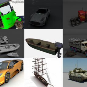Top 10 Fbx Modèles 3D de véhicules - Jour 25 octobre 2020