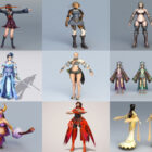 Top 10 kvindelige karakterfri 3D-modeller - Uge 2020-43