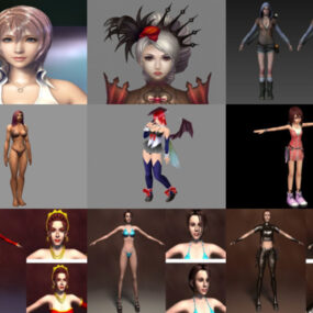 Top 10 bezplatných 3D modelů dívčích postav - týden 2020-43