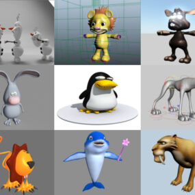Top 10 Maya Kreslené 3D modely zvířat - den 23. října 2020