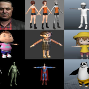 Top 10 Maya Modèles 3D de personnages - Jour 23 octobre 2020